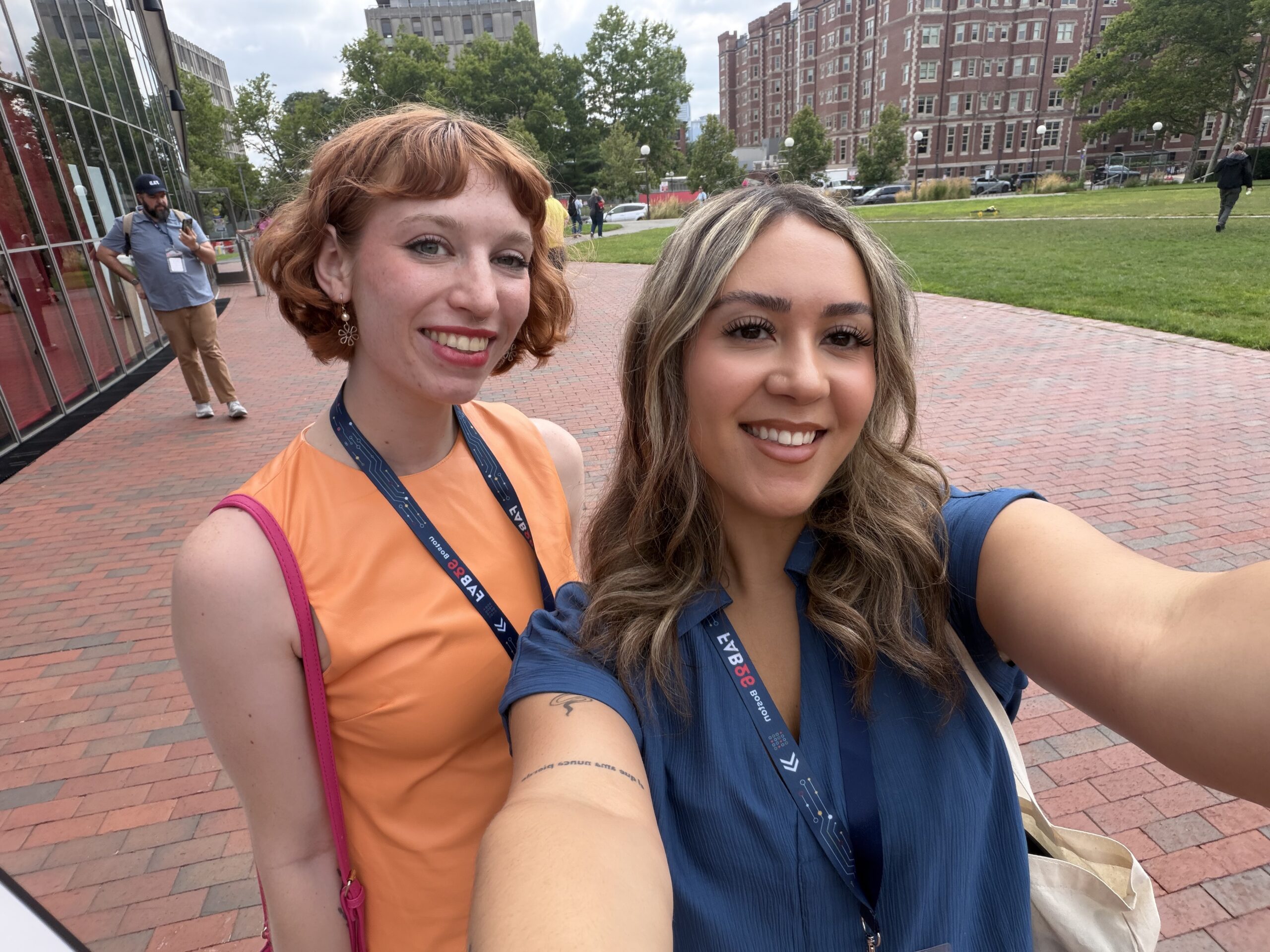 Lucy and Jimena at the conference